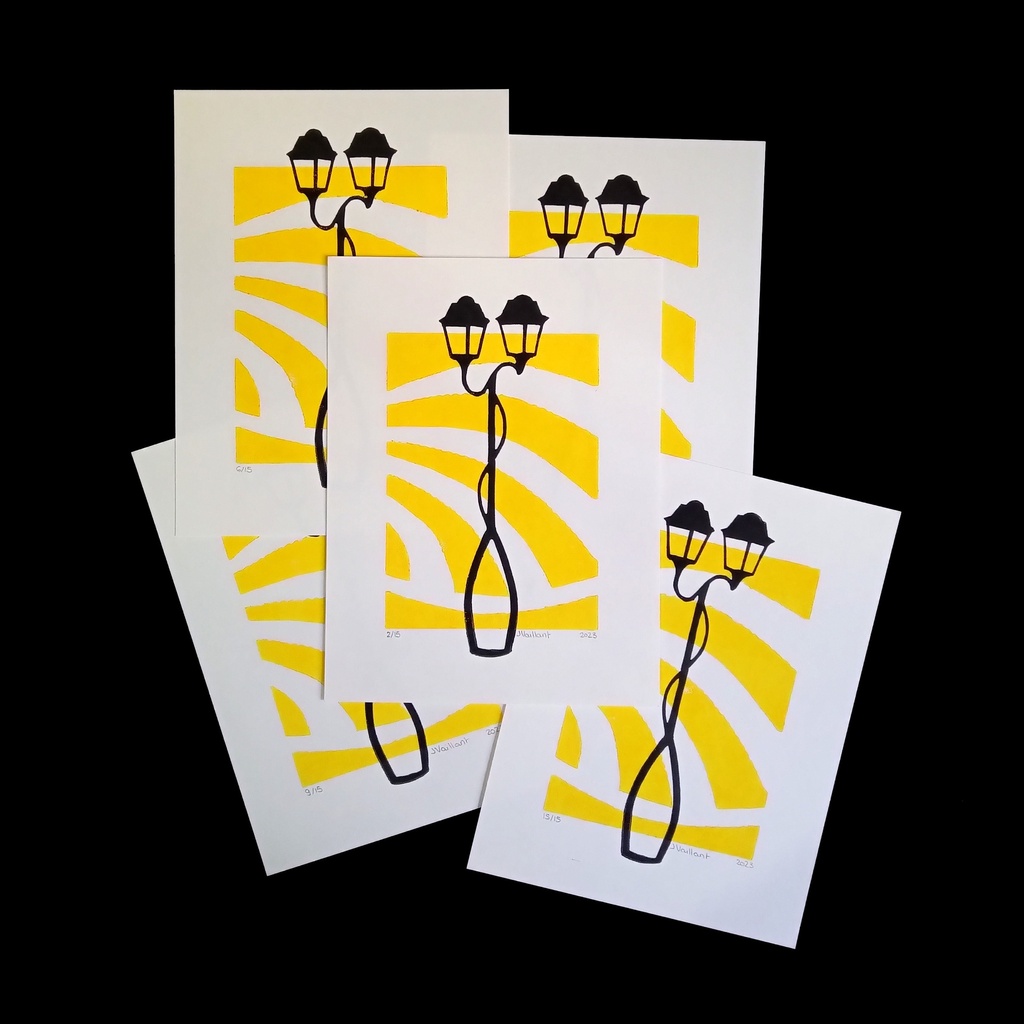 Lampadaire Jaune